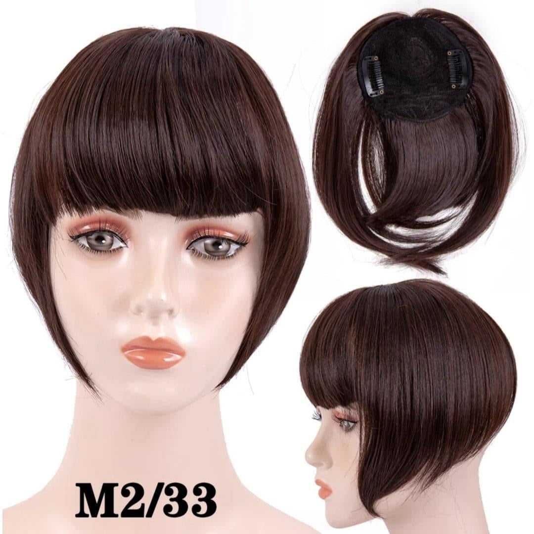 Clip in Bangs Hair Extensions Topper