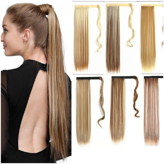 Straight Ponytails Highlights Colors