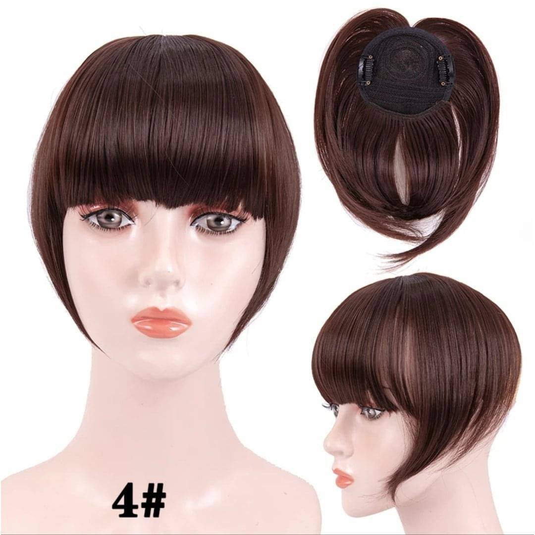 Clip in Bangs Hair Extensions Topper