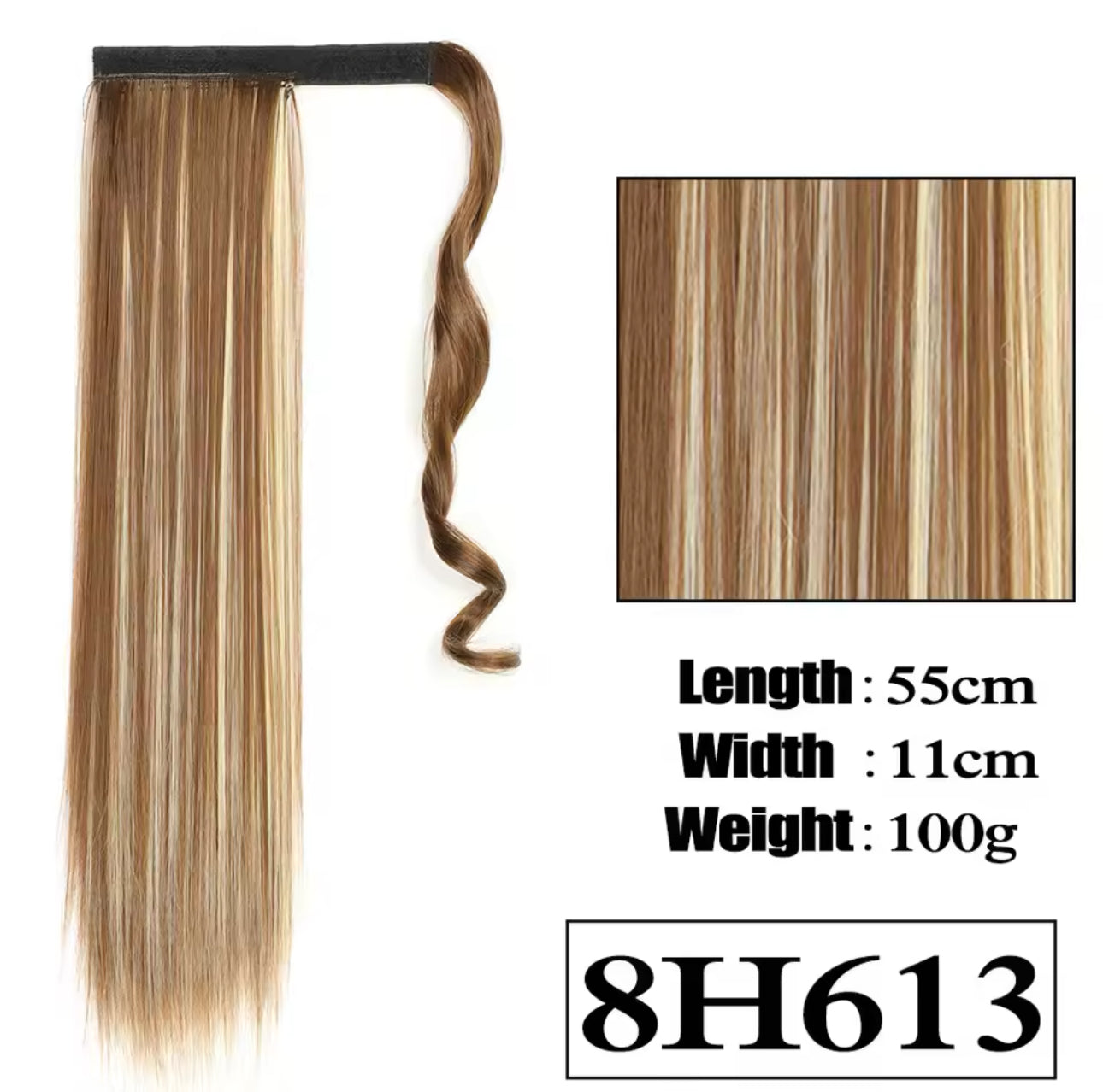 Straight Ponytails Highlights Colors