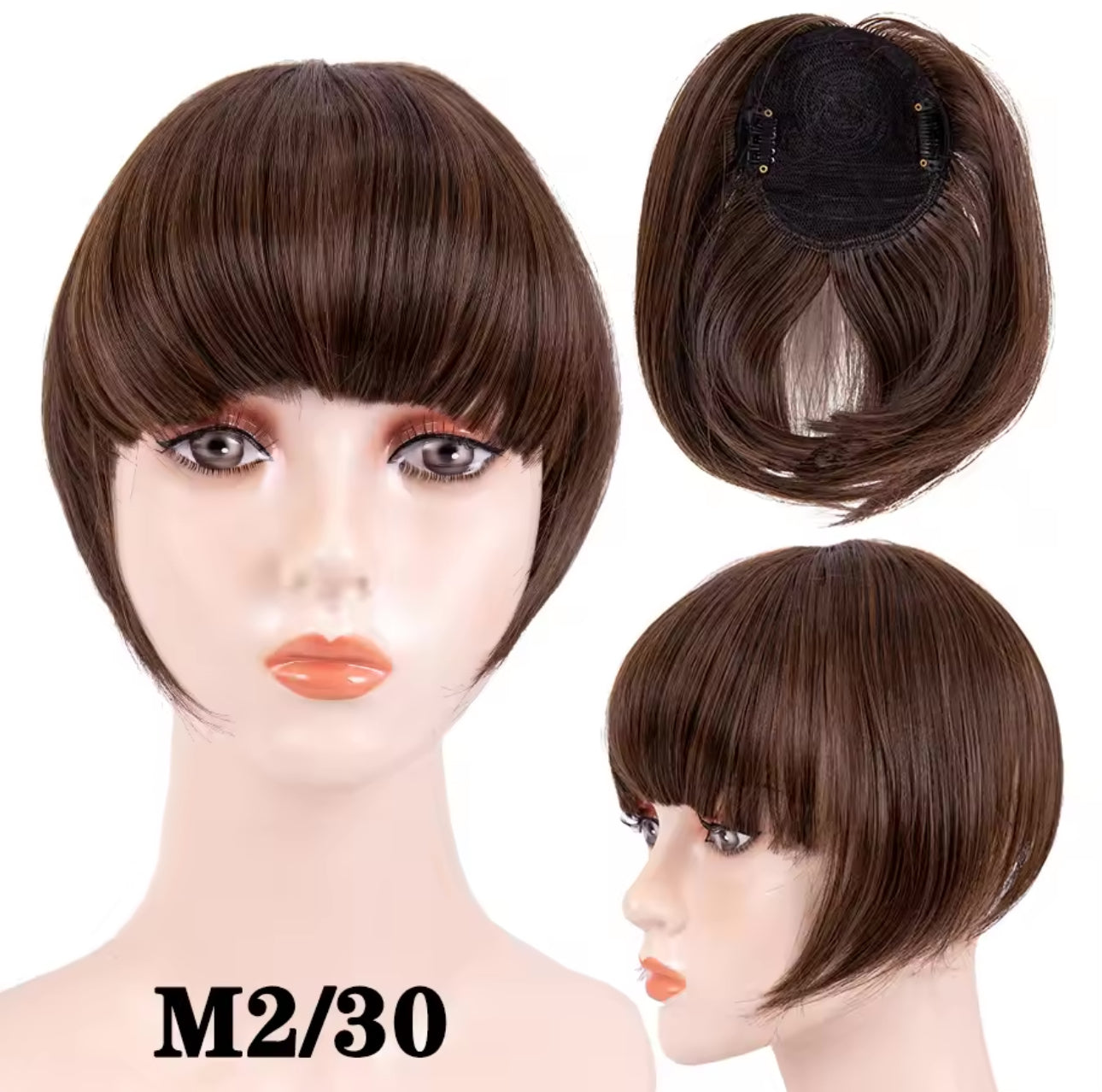 Clip in Bangs Hair Extensions Topper