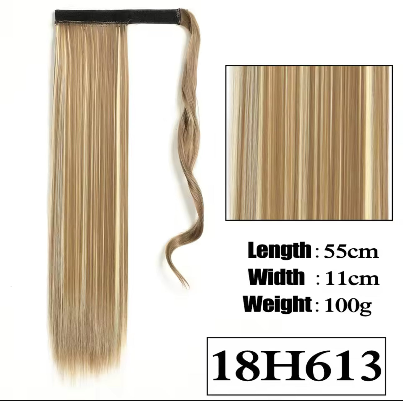 Straight Ponytails Highlights Colors