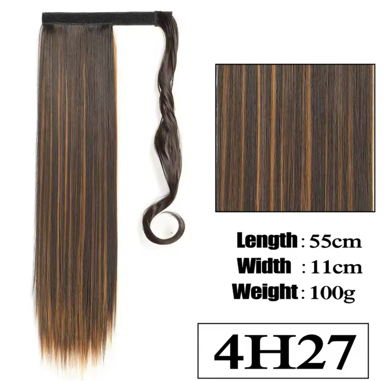 Straight Ponytails Highlights Colors