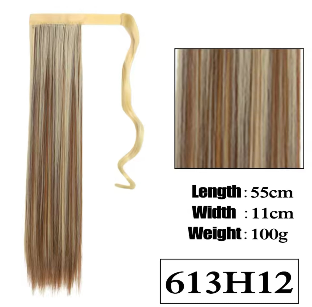 Straight Ponytails Highlights Colors