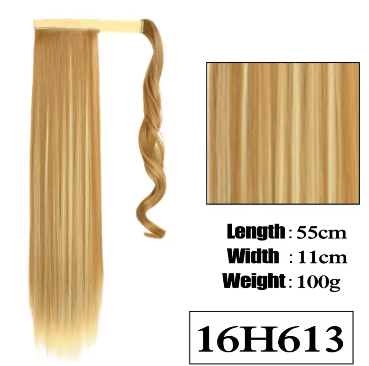 Straight Ponytails Highlights Colors