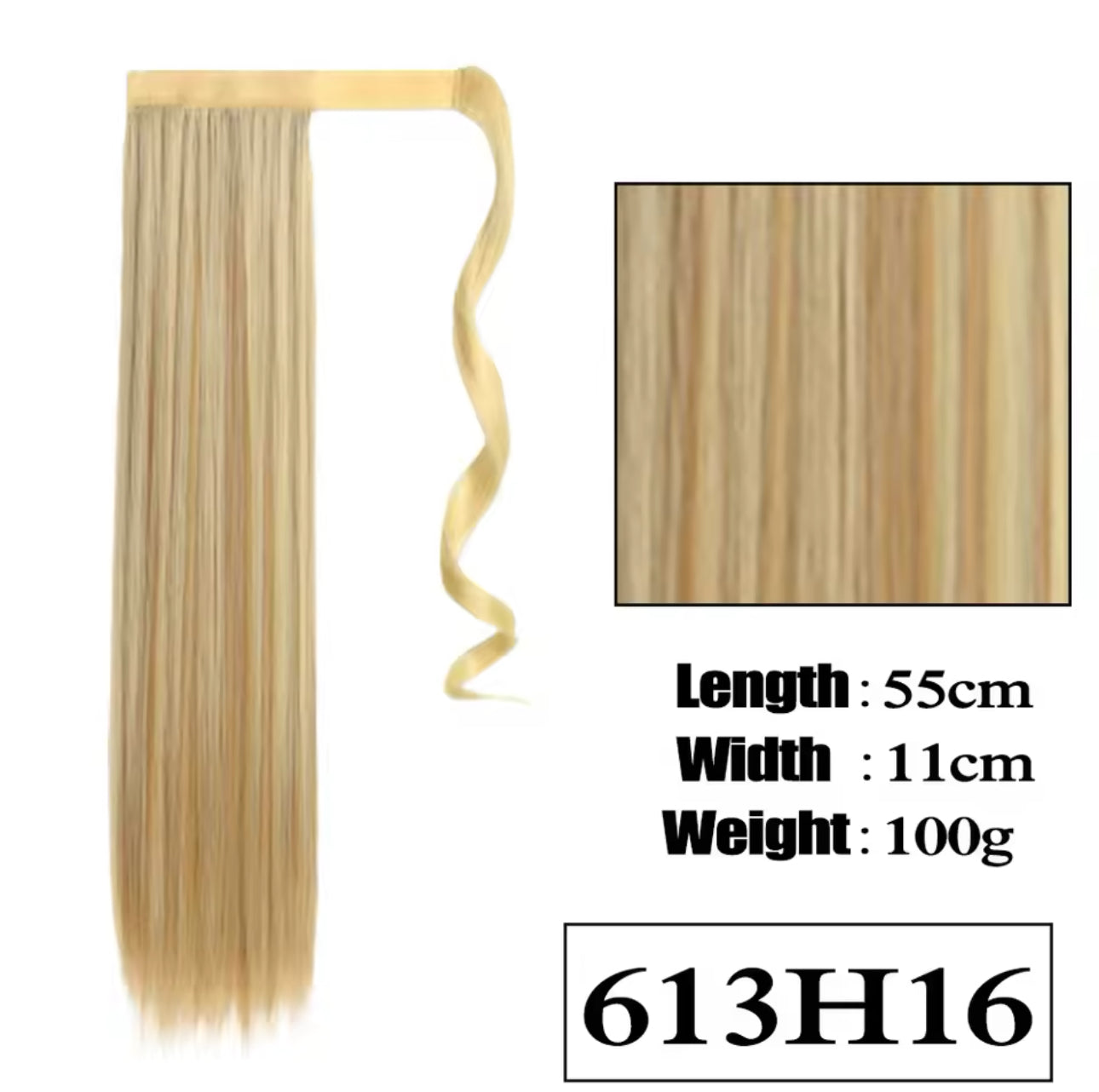 Straight Ponytails Highlights Colors