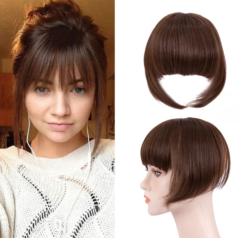 Clip in Bangs Hair Extensions Topper