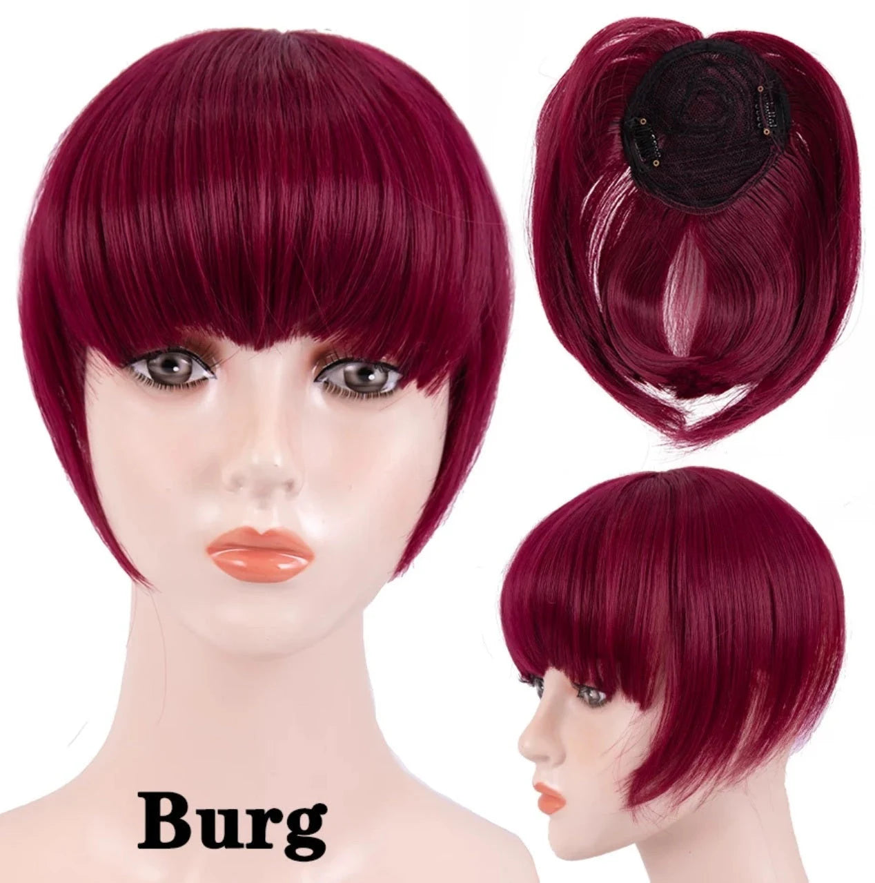 Clip in Bangs Hair Extensions Topper