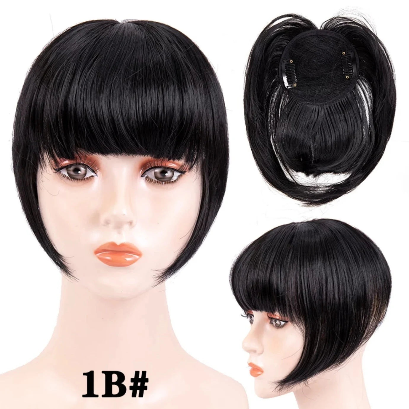 Clip in Bangs Hair Extensions Topper