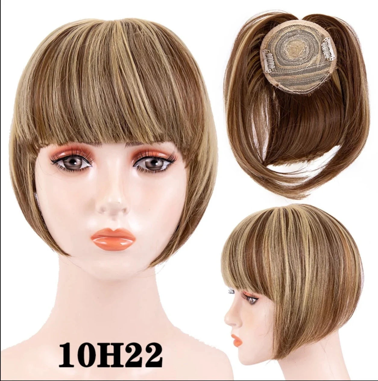 Clip in Bangs Hair Extensions Topper