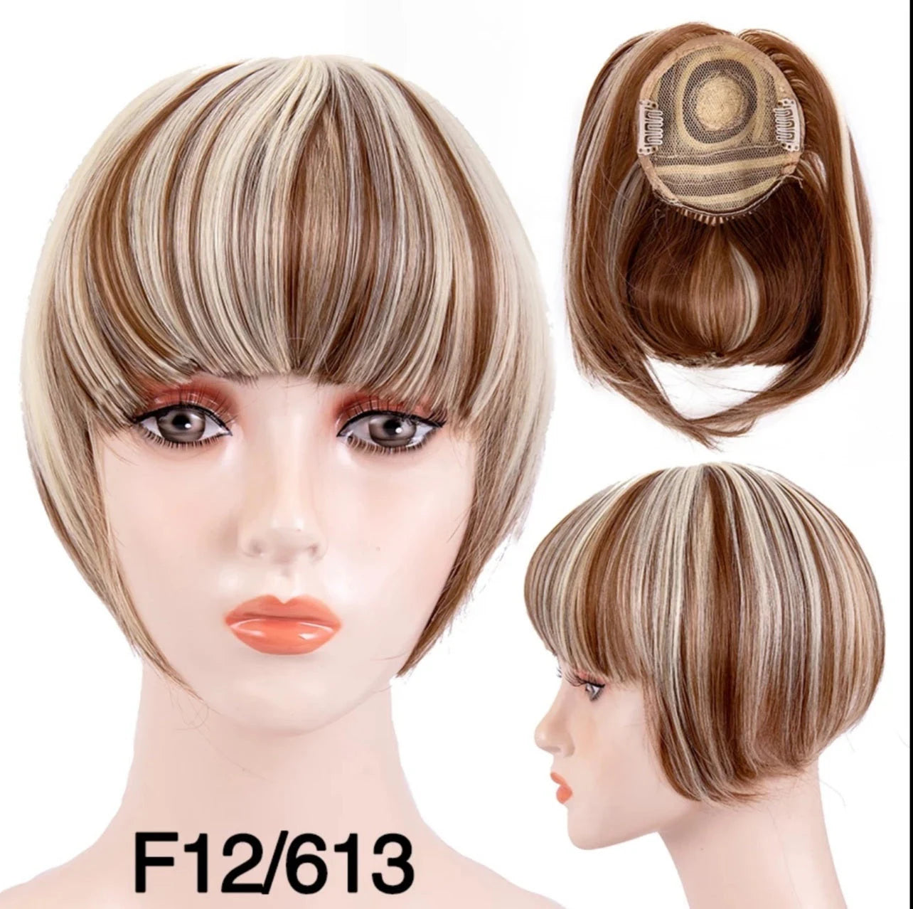 Clip in Bangs Hair Extensions Topper